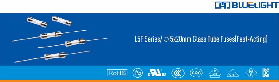 L5F系列/Φ5X20玻璃管快斷保險絲(圖1)
